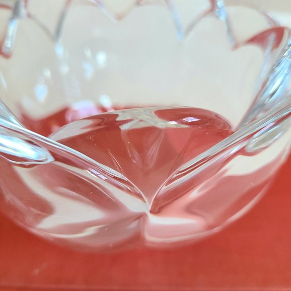 Royal Copenhagen crystal bowl in lotus shape. - Picture 3 of 9